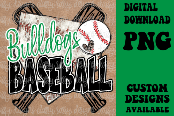 Bulldogs Baseball Mascot Graphics & Crafts