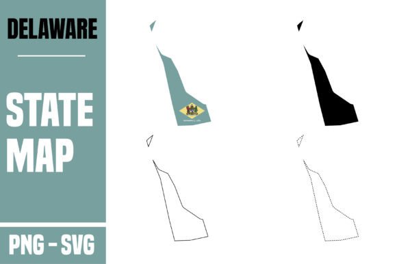 Delaware Map SVG: Graphics for Crafts