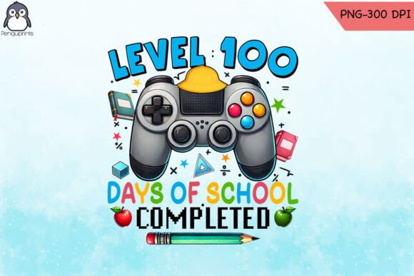 Level 100 Days School Graphics for Crafts