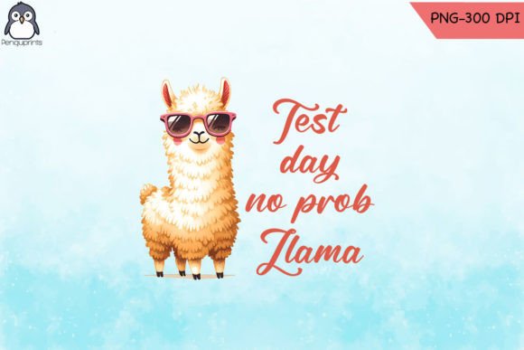 No Prob Llama Graphics for Crafts Branding