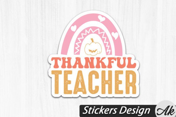 Reviewing the Thankful Teacher Stickers Design