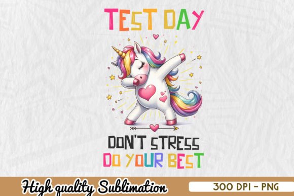Rock the Test Day PNG for Crafts & Graphics