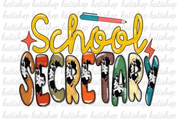 School Secretary Western Cowhide Png for Graphics & Crafts