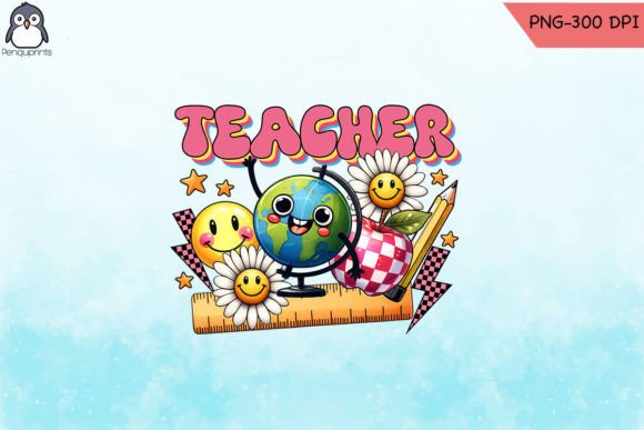 Teacher Retro Teacher Life PNG: Graphics for Crafts